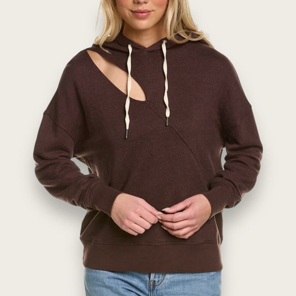 NWT | n:Philanthropy | Cutout Pullover Hoodie | Brown | Large